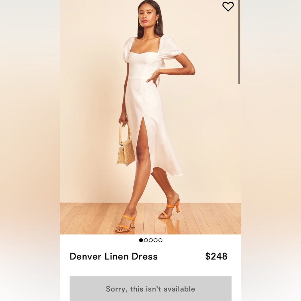 reformation linen Denver dress